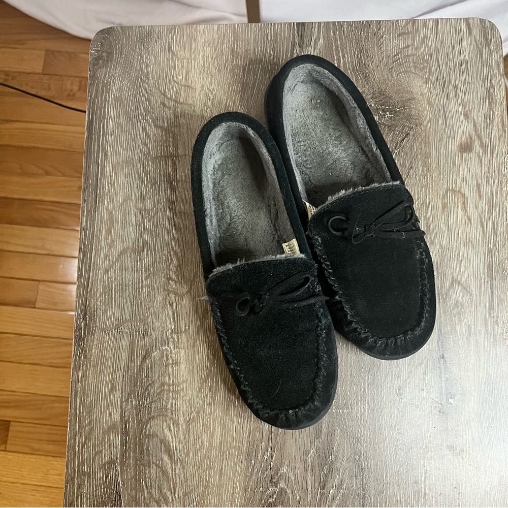 Black loafers